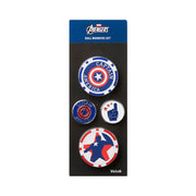 Marvel Captain America Poker Chip Ball Marker Set