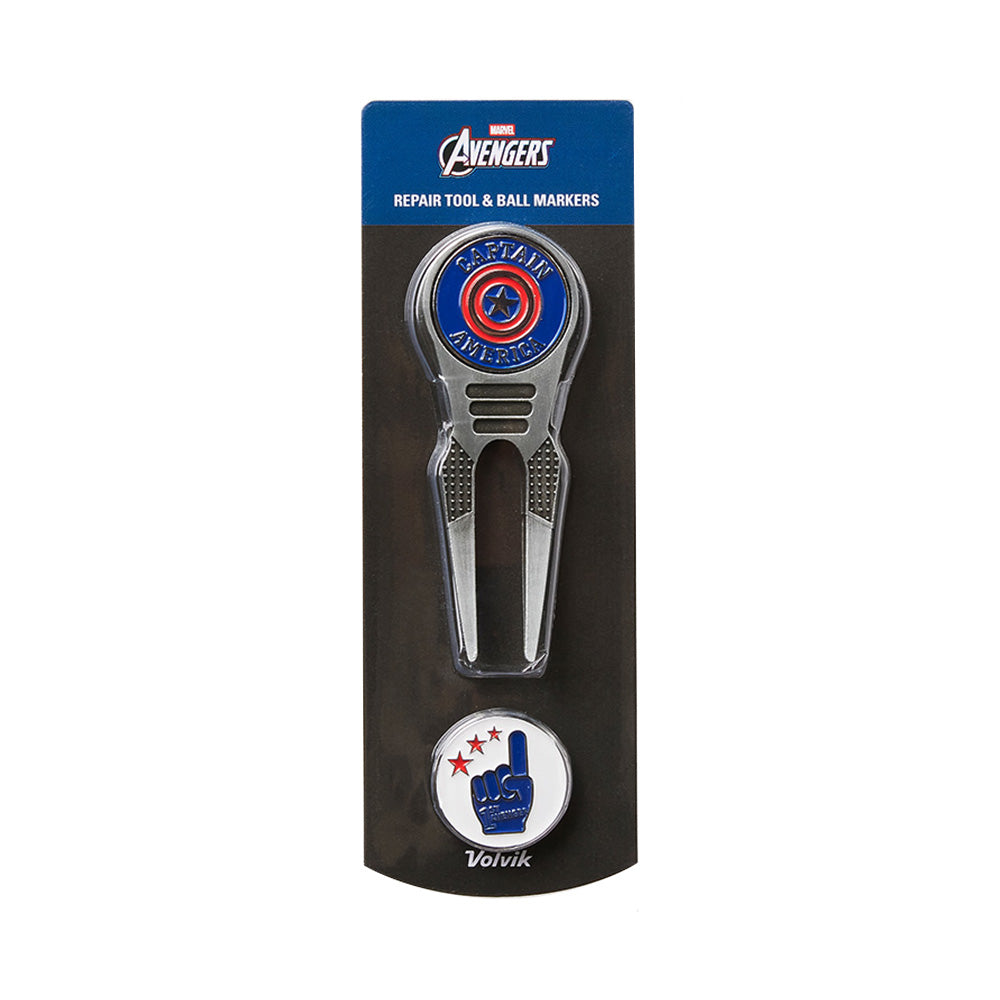Marvel Captain America Divot Tool w/ Ball Marker