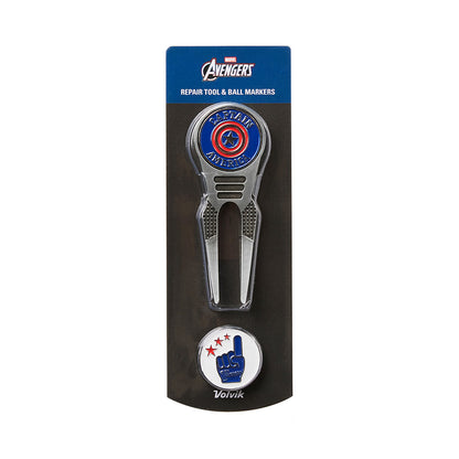 Marvel Captain America Divot Tool w/ Ball Marker
