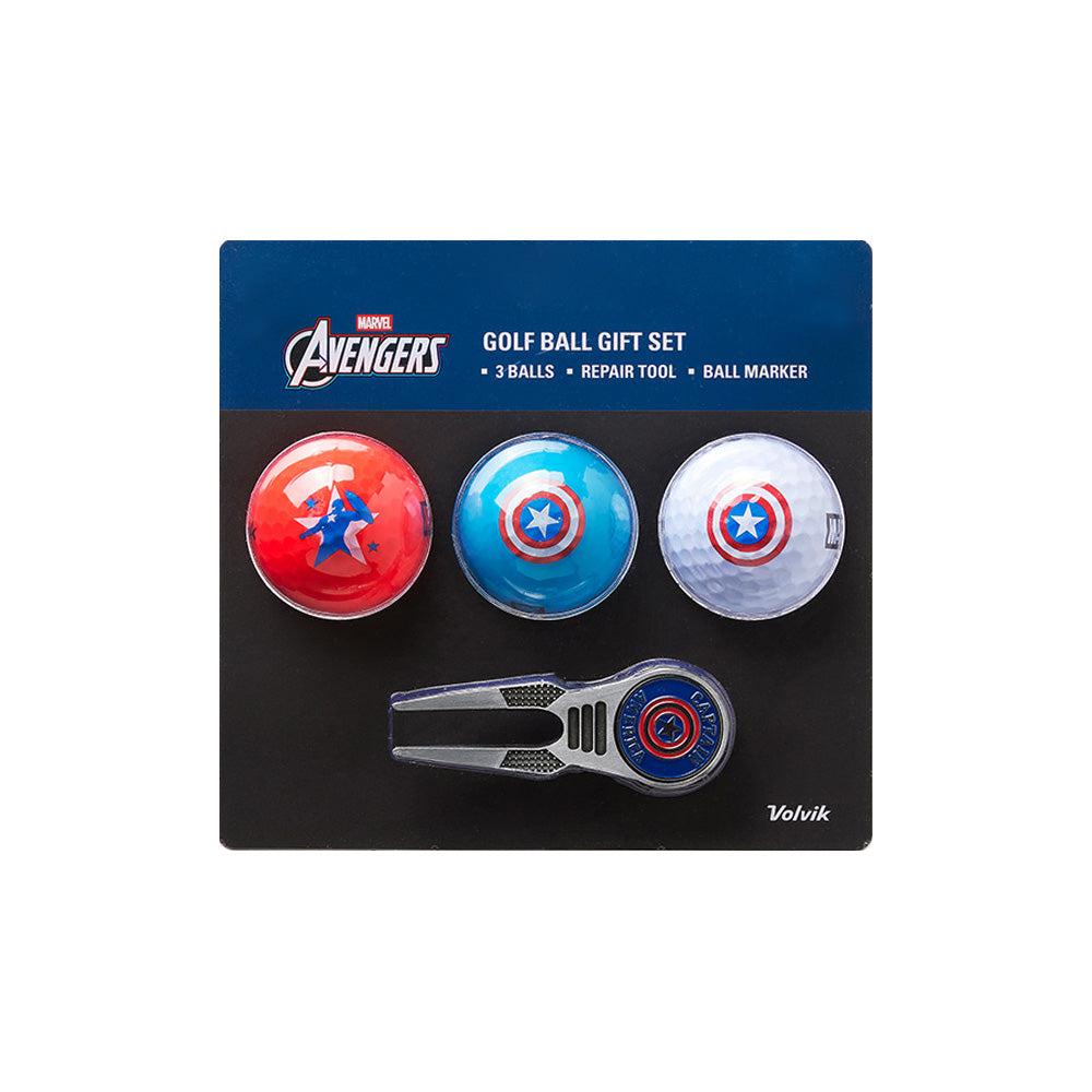 Marvel Captain America Golf Ball & Divot Tool Gift Set