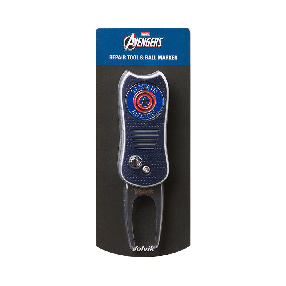 Marvel Captain America Switchblade Divot Tool w/ Ball Marker