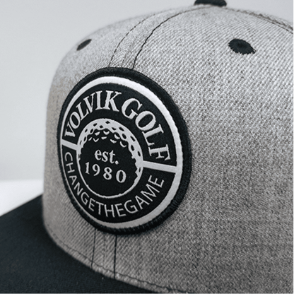 Gray cap with Volvik Golf logo featuring a golf ball design.