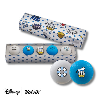 disney and volvik collab donald duck classic edition vivid golf balls gift set #character_donald-duck